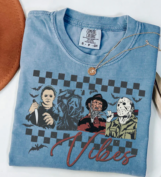 COMFORT COLORS Horror Movie Characters Tee (PR ORDER ONLY 2-3 weeks)