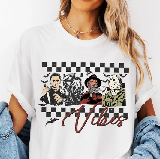 COMFORT COLORS Horror Movie Characters Tee (PR ORDER ONLY 2-3 weeks)
